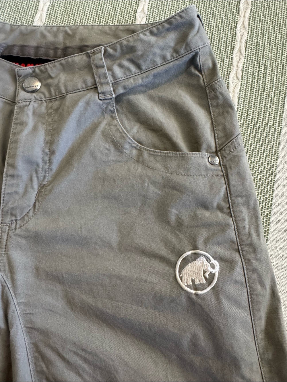 Women's khaki Mammut technical pant size 6/EU 36